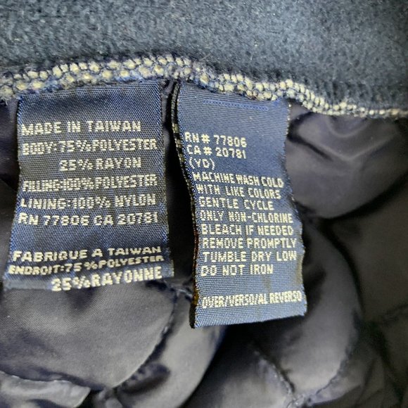 Vintage Tommy Hilfiger Quilted Vest Size XXL Gray 1990s Logo - Picture 7 of 10